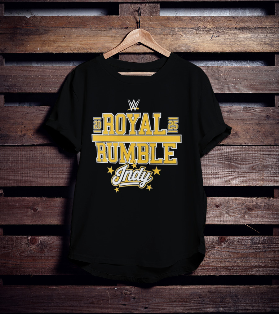 WWE Royal Rumble 2025 Indy Gold Stars T-Shirt