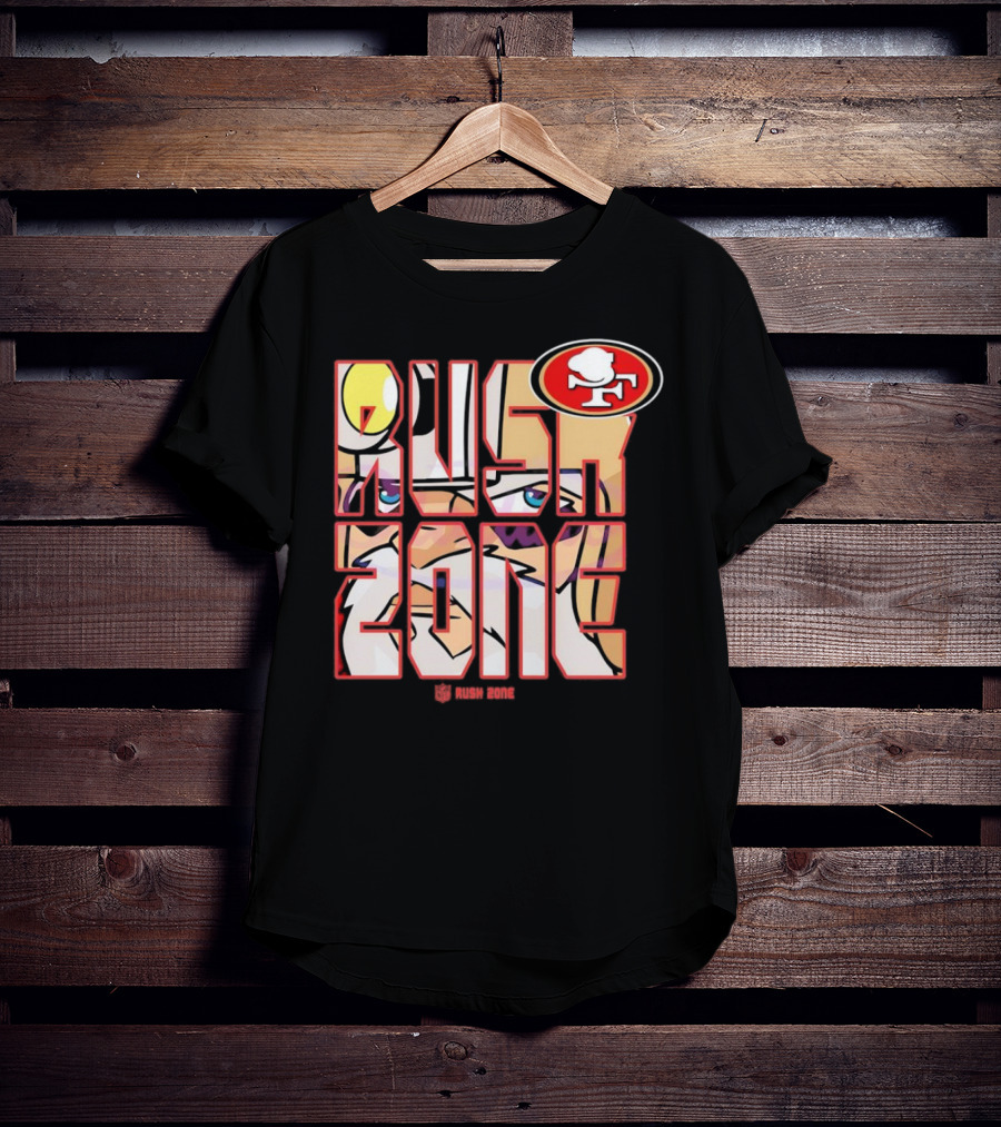 San Francisco 49ers NFL Rush Zone Cartoon Football T-Shirt