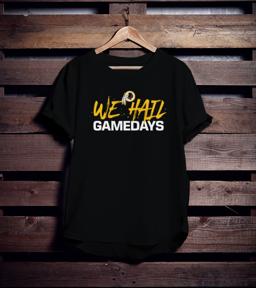 We Hail Gamedays Ryan Wetzel Washington Football Iconic Logo T-Shirt