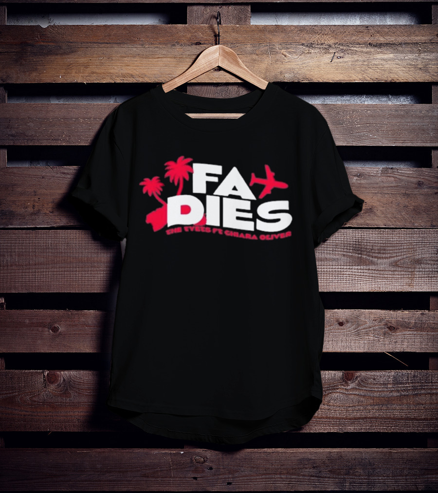 Fa Dies One Speed Ft. Chiara Oliver Palm Trees And Airplane T-Shirt