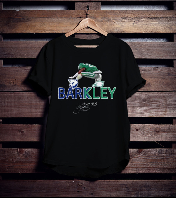 Saquon Barkley Penn State Eagles Hurdle Signature Jump T-Shirt
