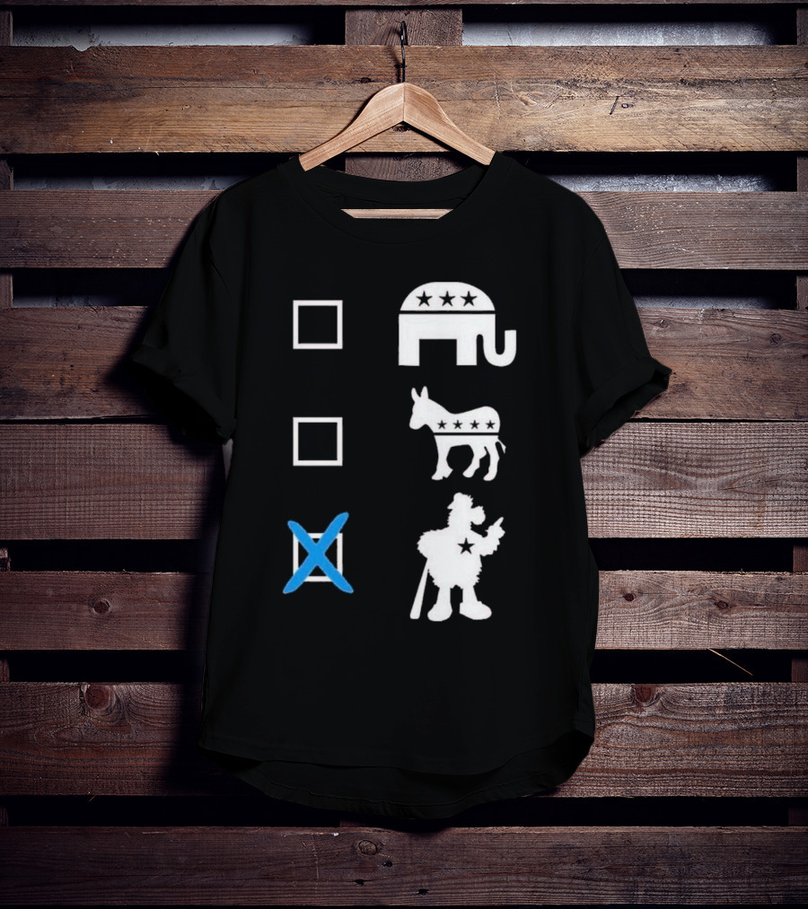 Schwarbocrat Philitical Aphiliation Elephant Donkey Duck Star Boxes T-Shirt