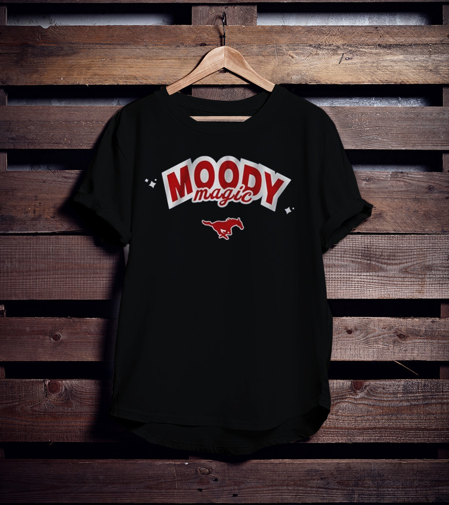 Moody Magic SMU Volleyball Mustang Icon T-Shirt