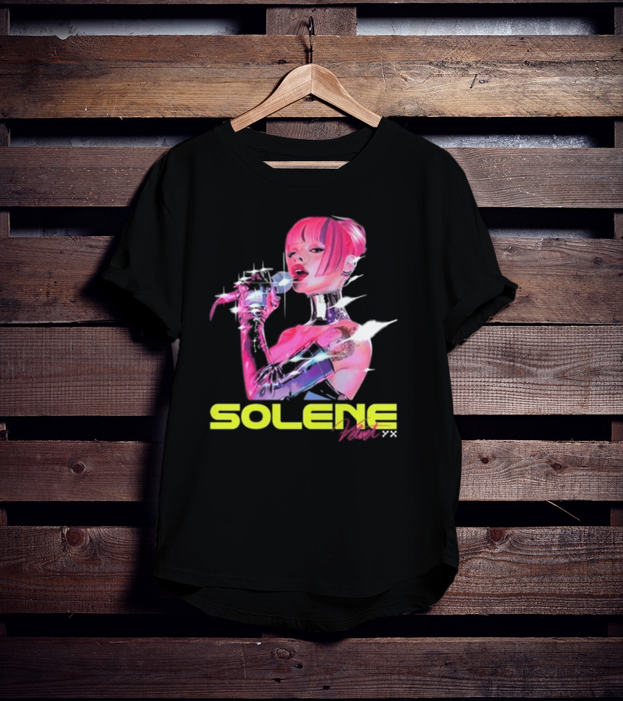 Solene Velvet Wave 2 Neon Portrait T-Shirt