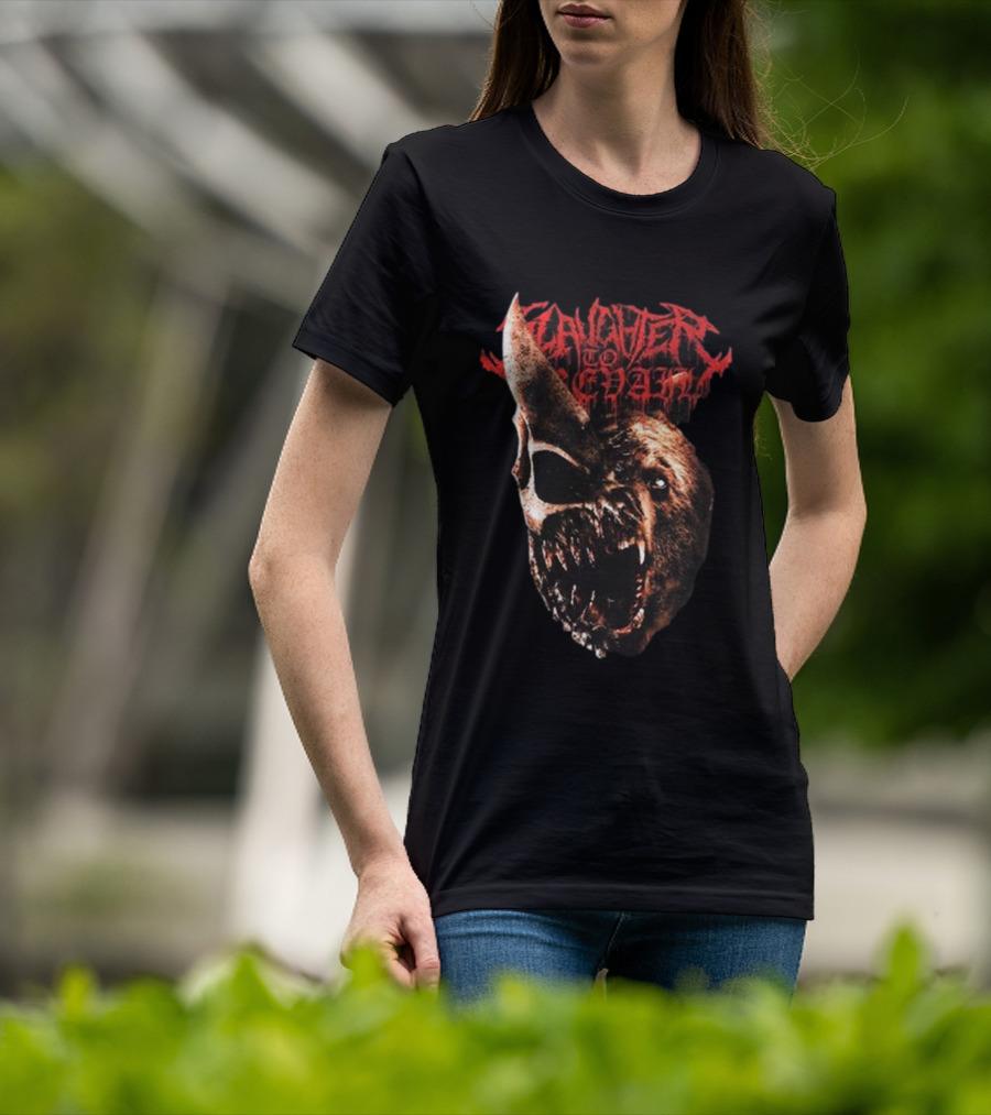 Slaughter To Prevail Grizzly Skull Horned Beast T-Shirt