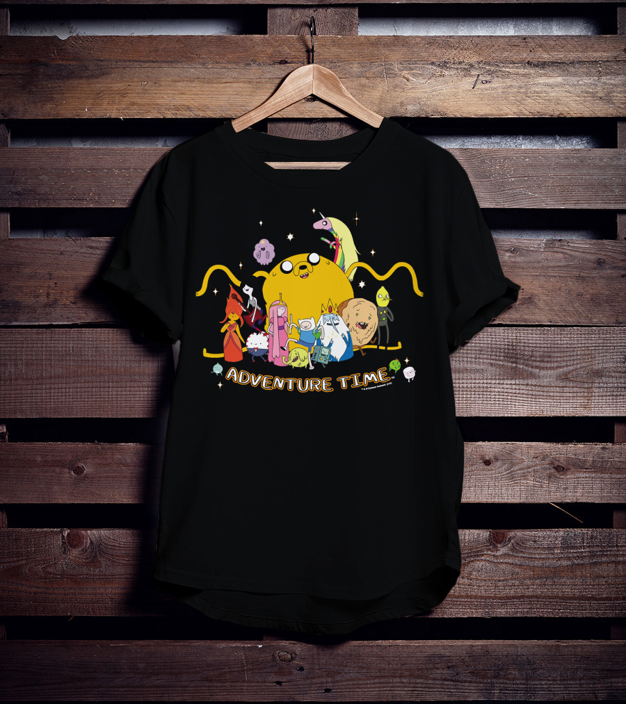 Adventure Time Outstretched Characters Group T-Shirt