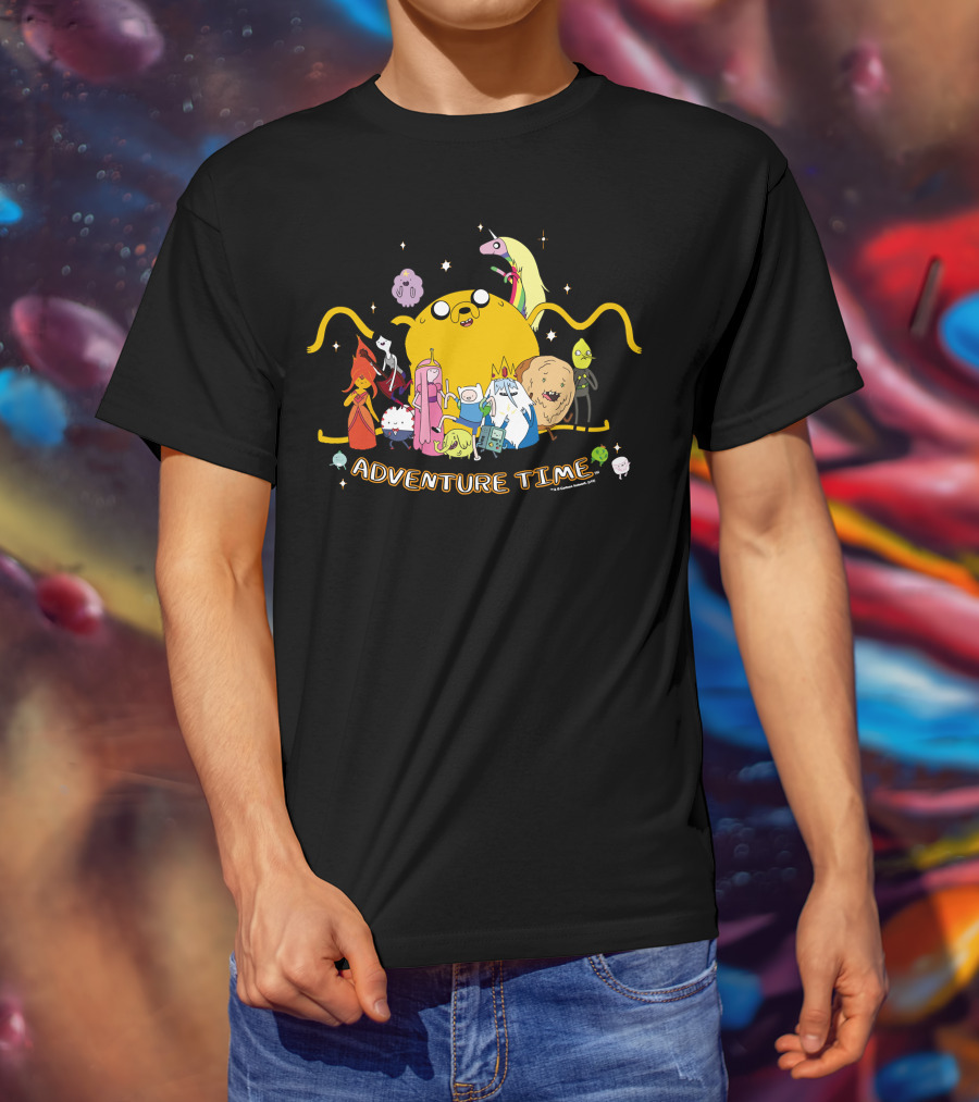 Adventure Time Outstretched Characters Group T-Shirt