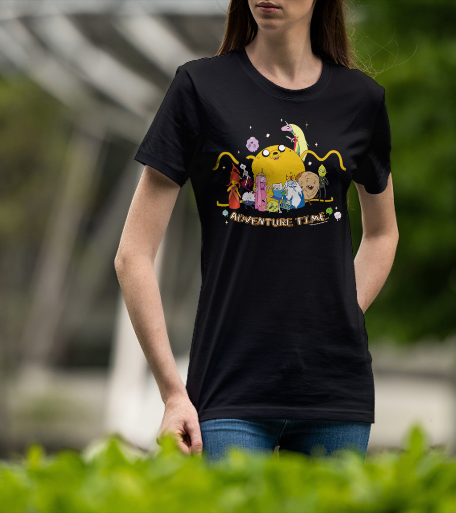 Adventure Time Outstretched Characters Group T-Shirt