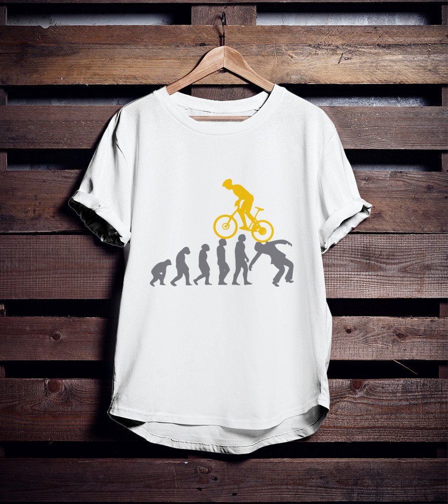 MTB Evolution Of Mountain Biking Progression T-Shirt