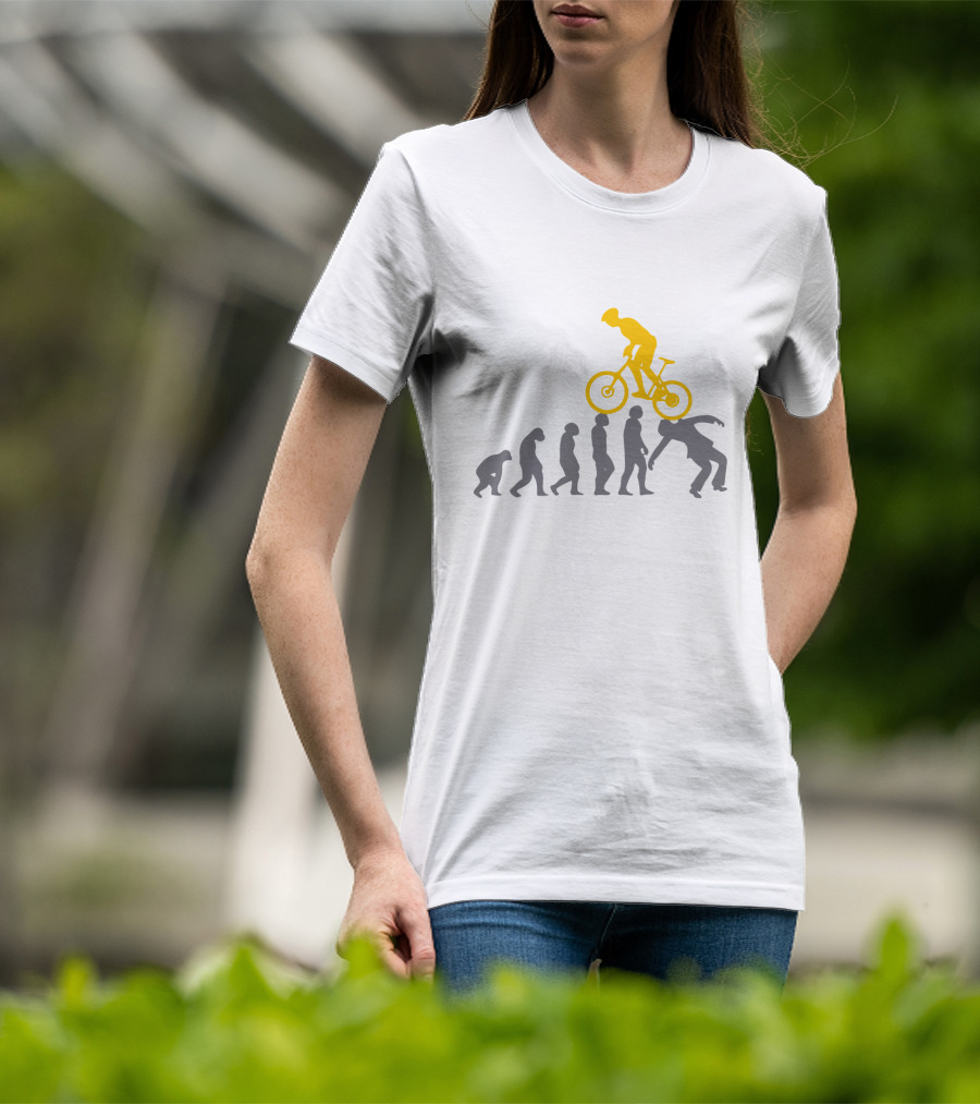 MTB Evolution Of Mountain Biking Progression T-Shirt