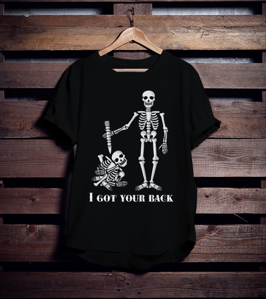 I Got Your Back Skeleton Duo With Bone T-Shirt