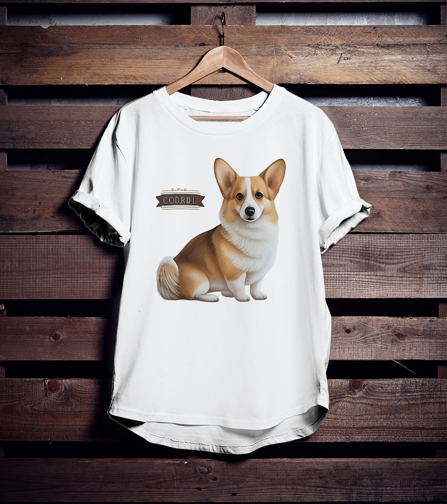 Coor D L Cute Corgi Dog T-Shirt