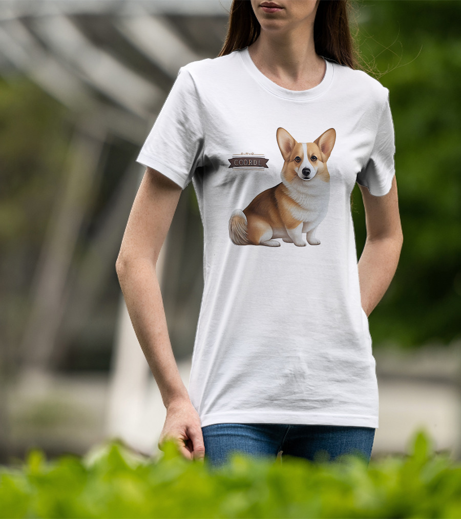 Coor D L Cute Corgi Dog T-Shirt