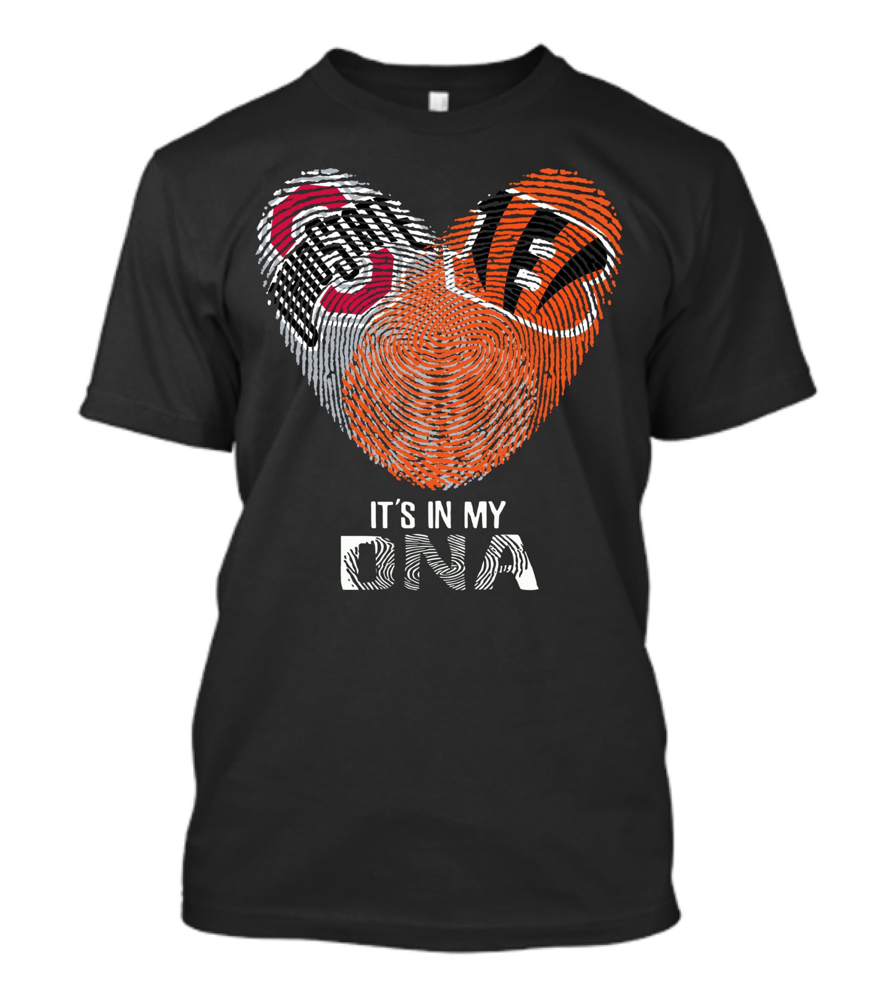 Bengals Ohio State Buckeyes Heart It's In My Dna T-Shirt