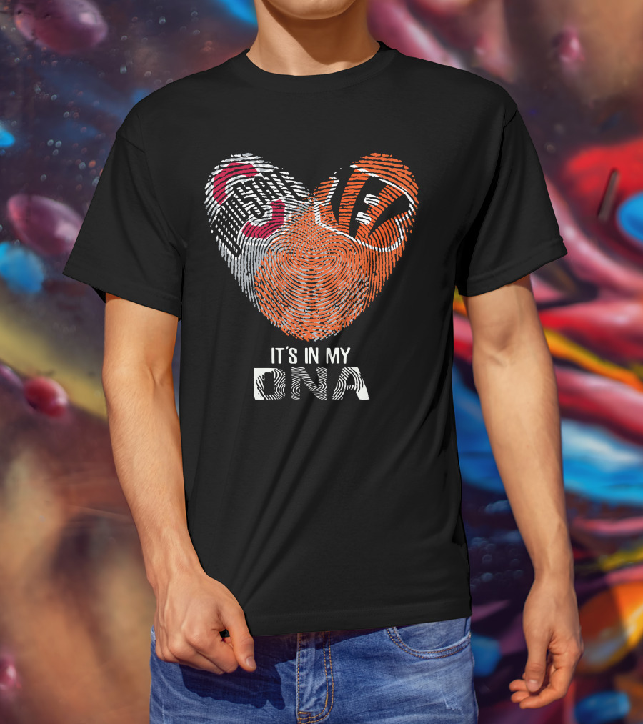 Bengals Ohio State Buckeyes Heart It's In My Dna T-Shirt