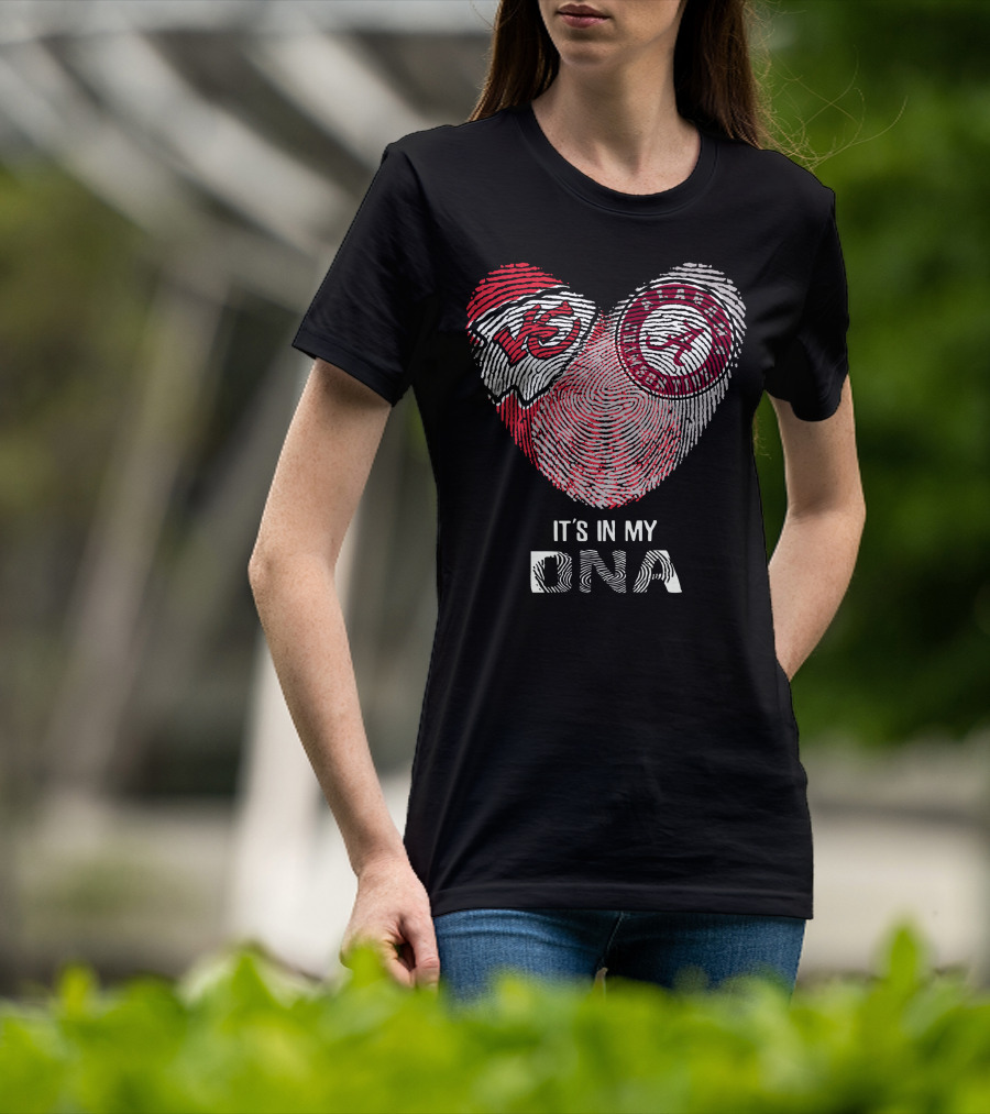 Chiefs Alabama It's In My DNA Fingerprint T-Shirt