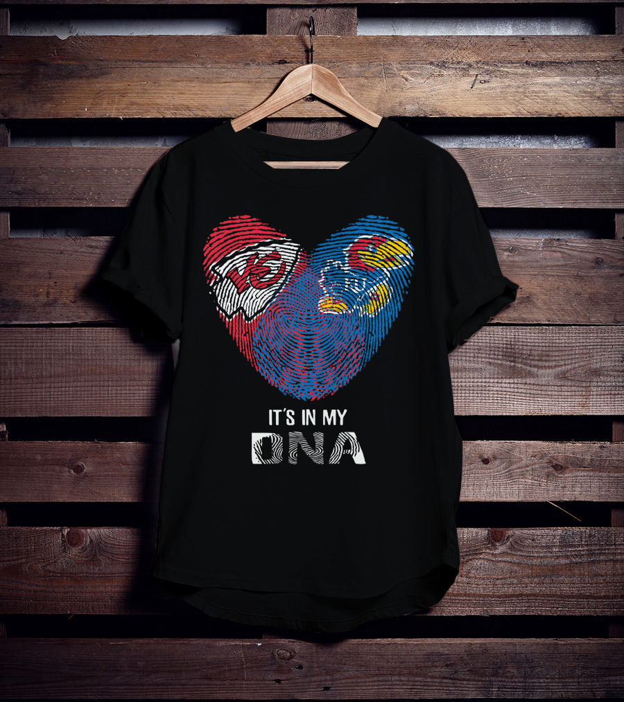 Kansas City Chiefs Kansas Jayhawks It's In My DNA T-Shirt