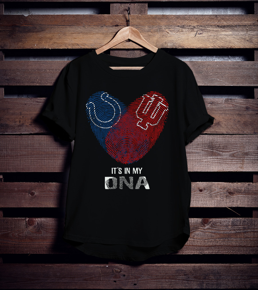 Colts Hoosiers It's In My Dna Football Basketball Indiana Pride T-Shirt