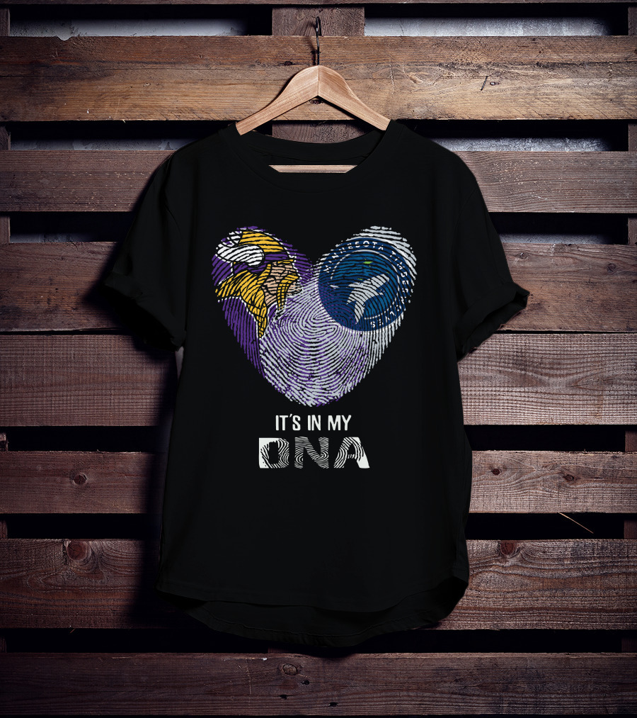Vikings Timberwolves It's In My DNA T-Shirt