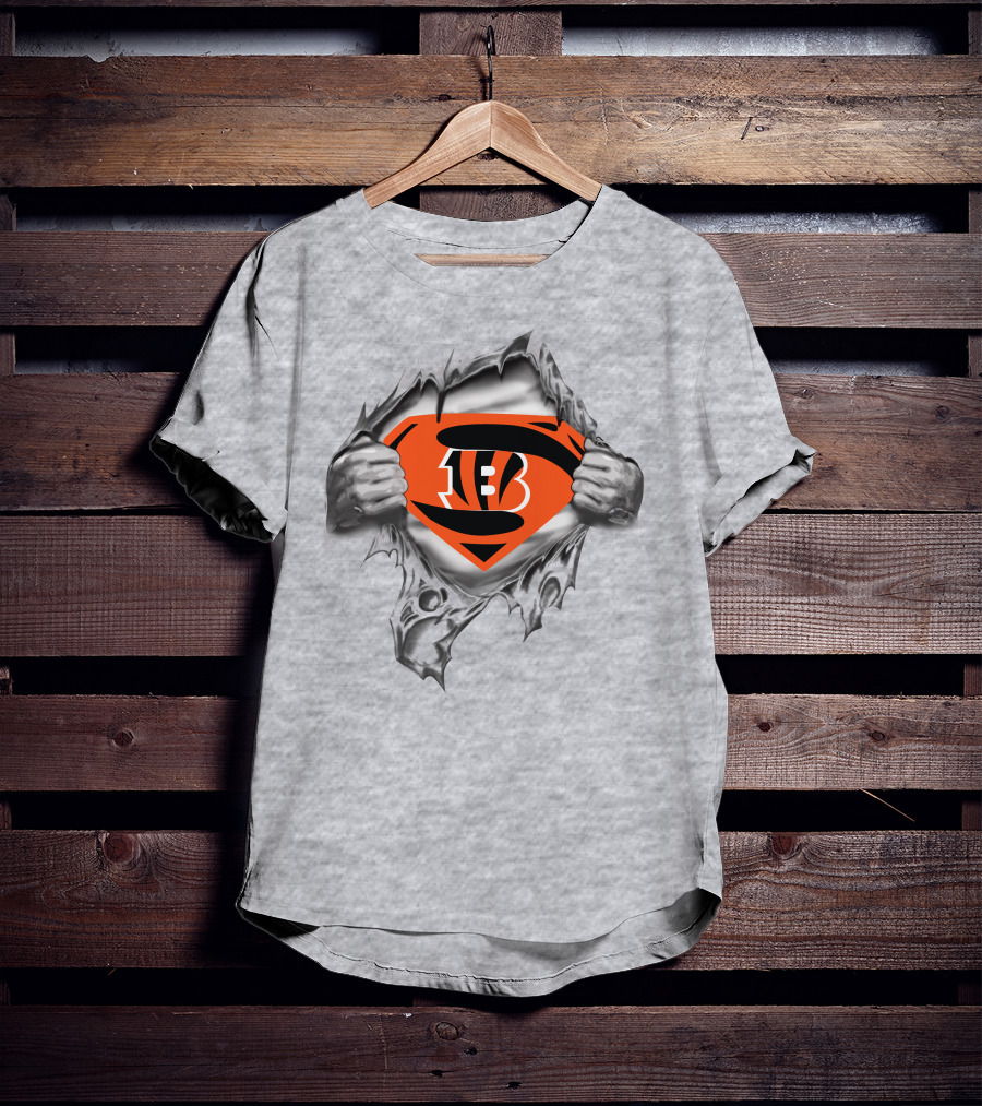 Bengals Superhero Logo Unveiling Strength And Power T-Shirt