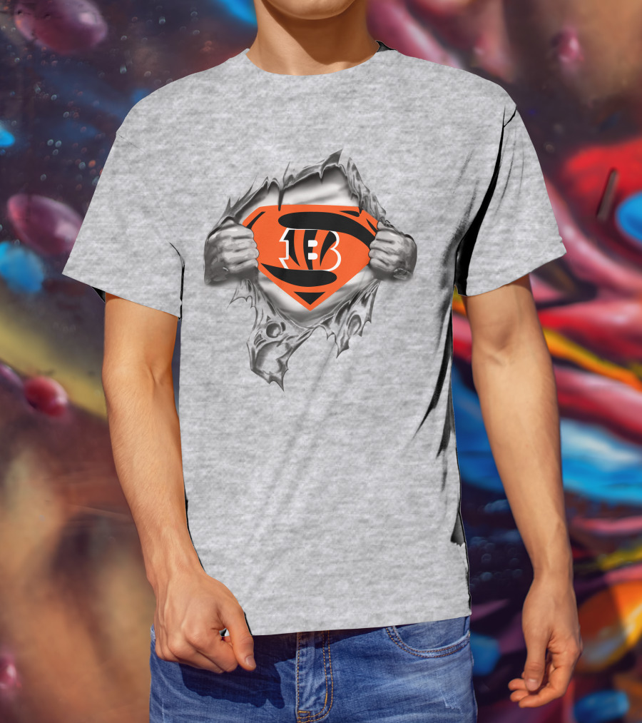 Bengals Superhero Logo Unveiling Strength And Power T-Shirt