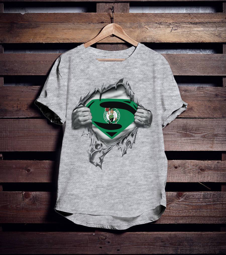 Boston Celtics Superman Logo Breakout T-Shirt