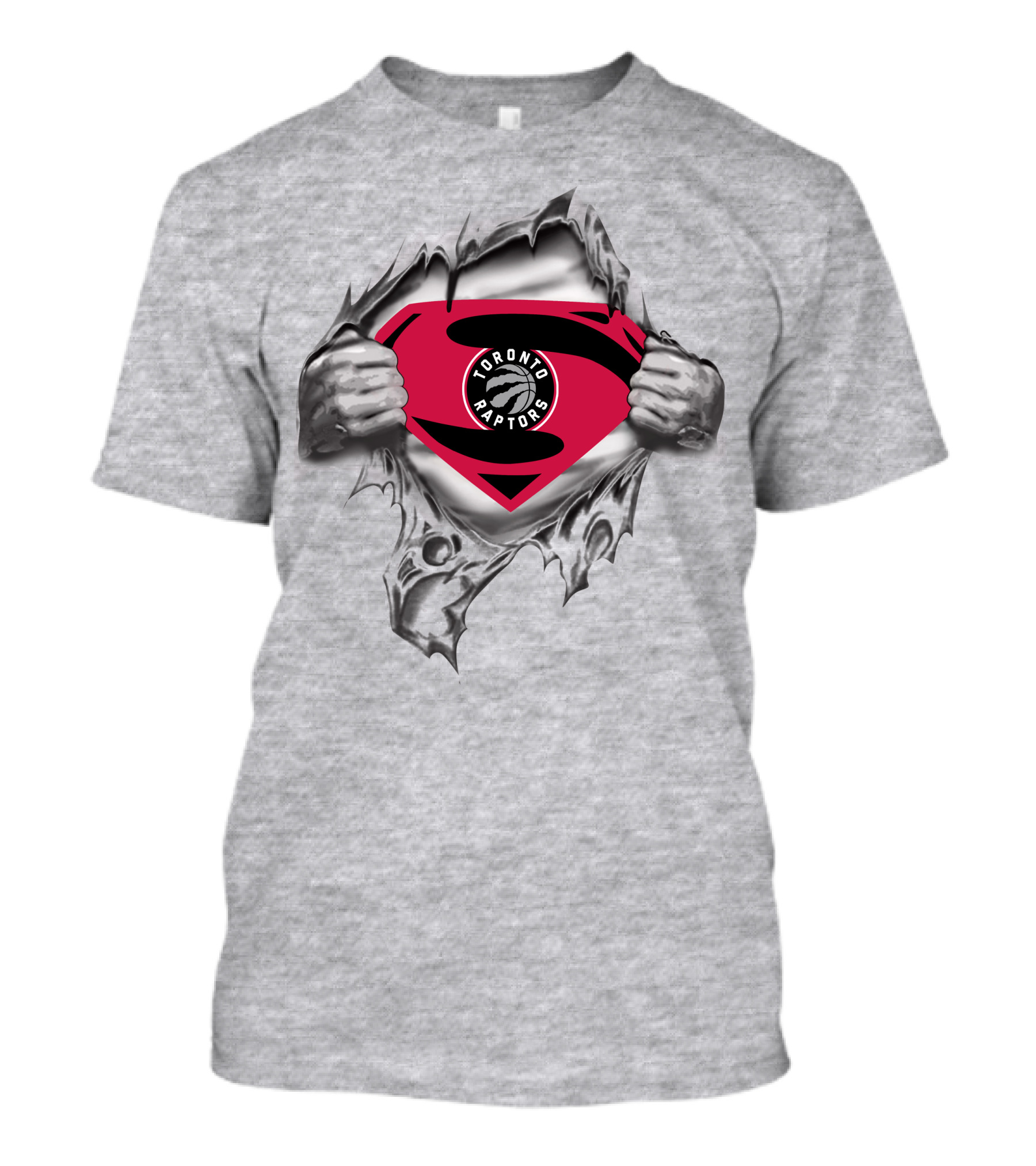 Toronto Raptors Superman Emblem Basketball Team T-Shirt