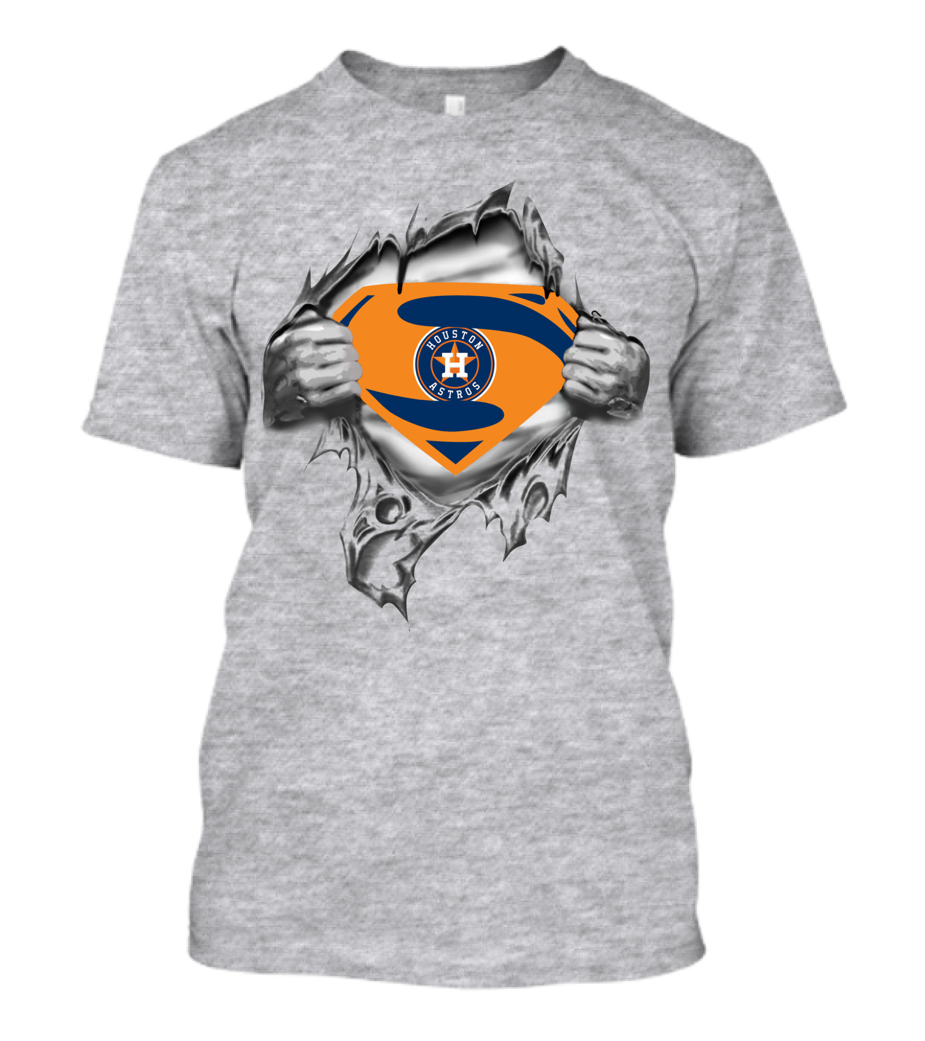 Houston Astros Superman Logo Mashup T-Shirt