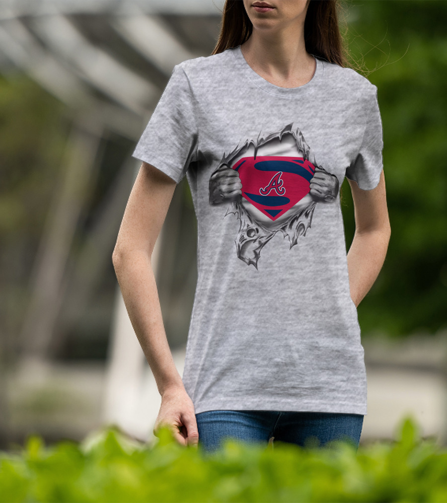 Atlanta Braves Superman Baseball Hero T-Shirt