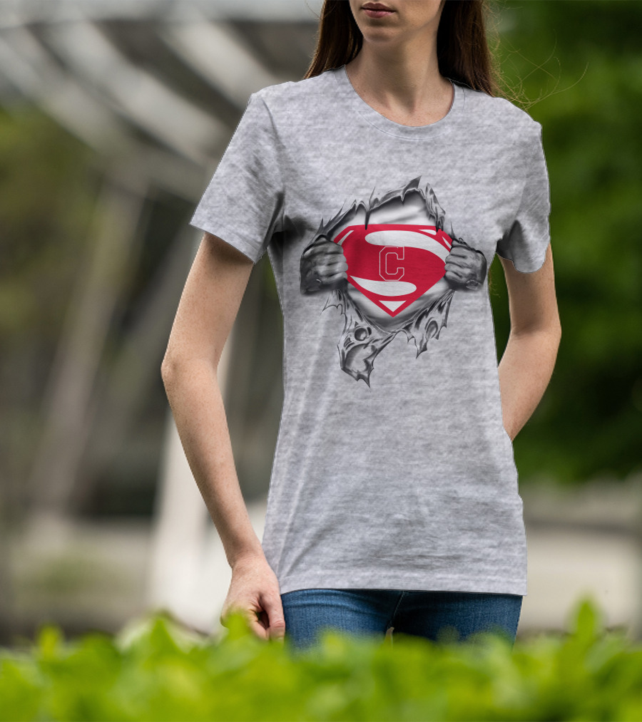Cleveland Indians Super Man T-Shirt