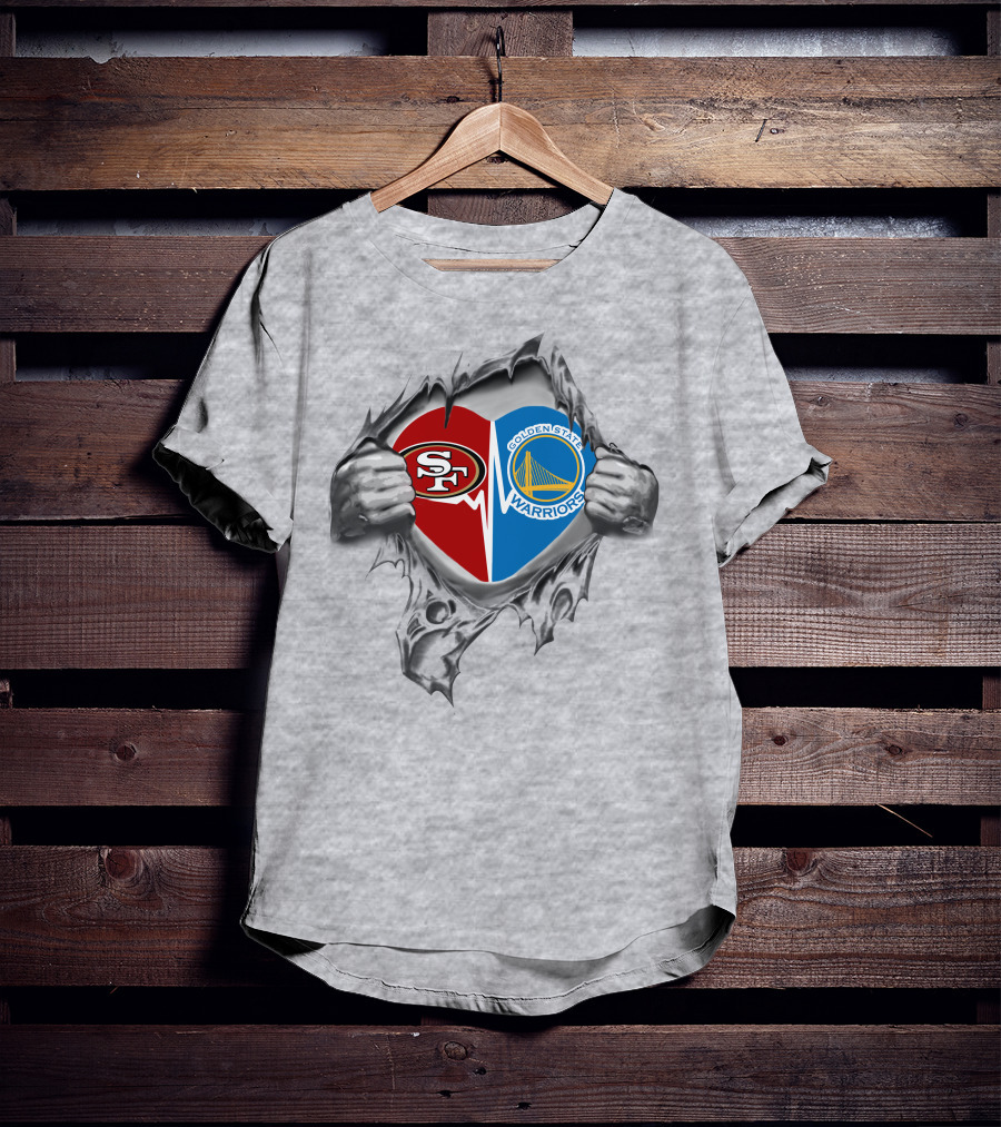 49Ers Warriors Heartbeat Passion Dual T-Shirt
