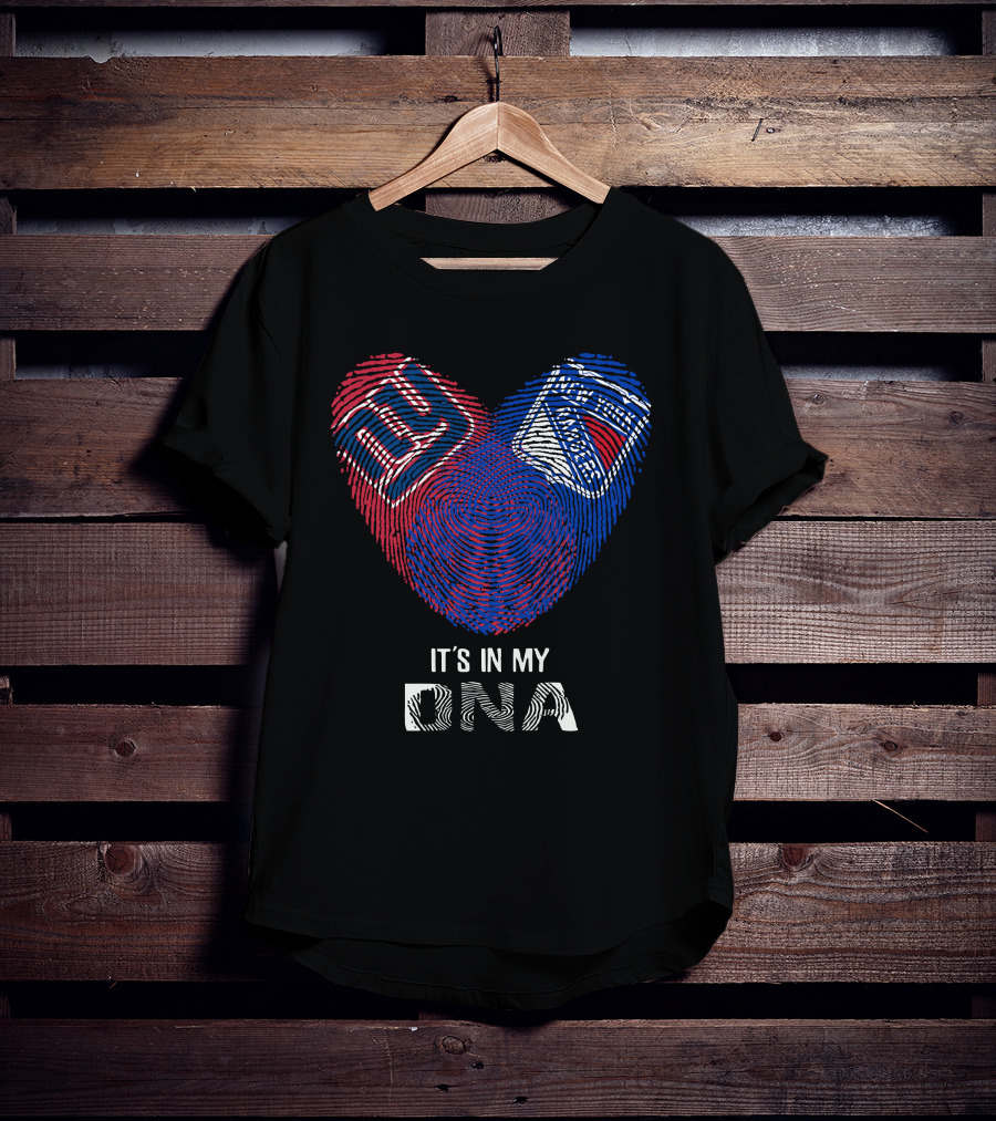 New York Giants New York Rangers It's In My DNA T-Shirt