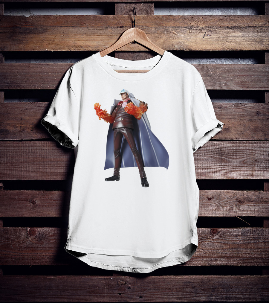 Akainu Sakazuki One Piece Character With Flame Fists T-Shirt