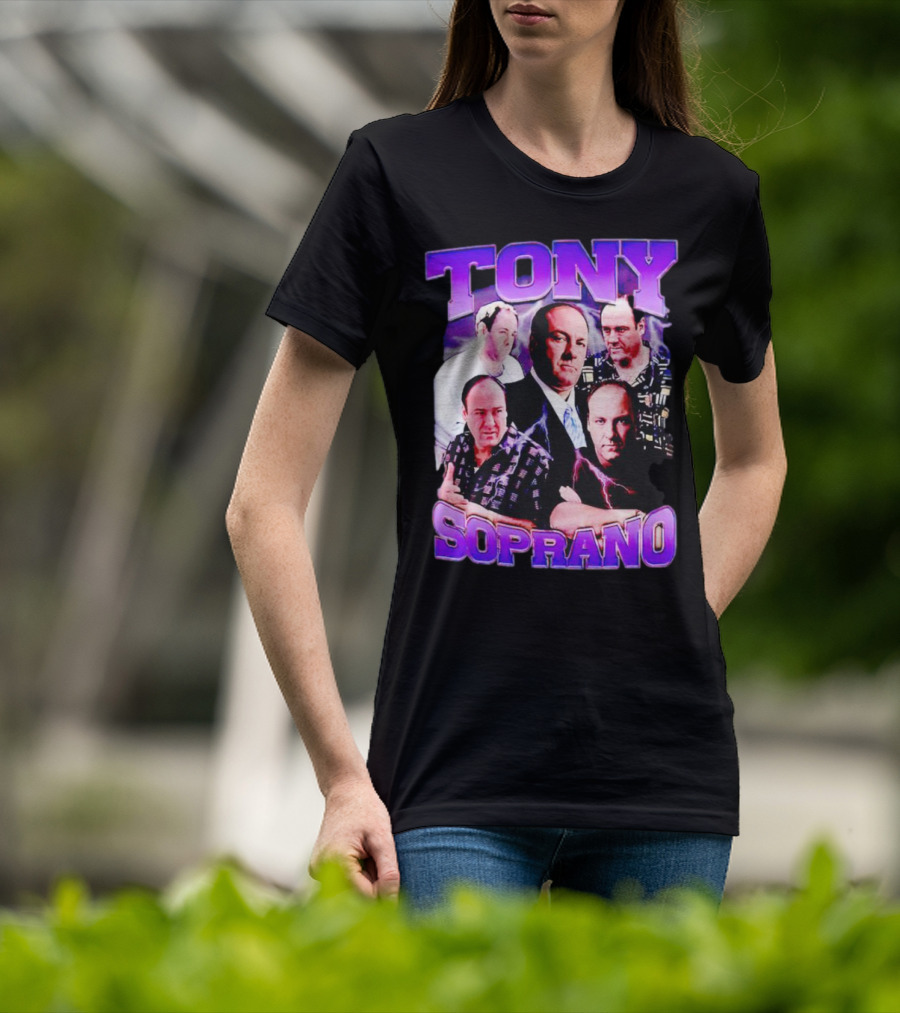 Tony Soprano The Sopranos Character Collage T-Shirt