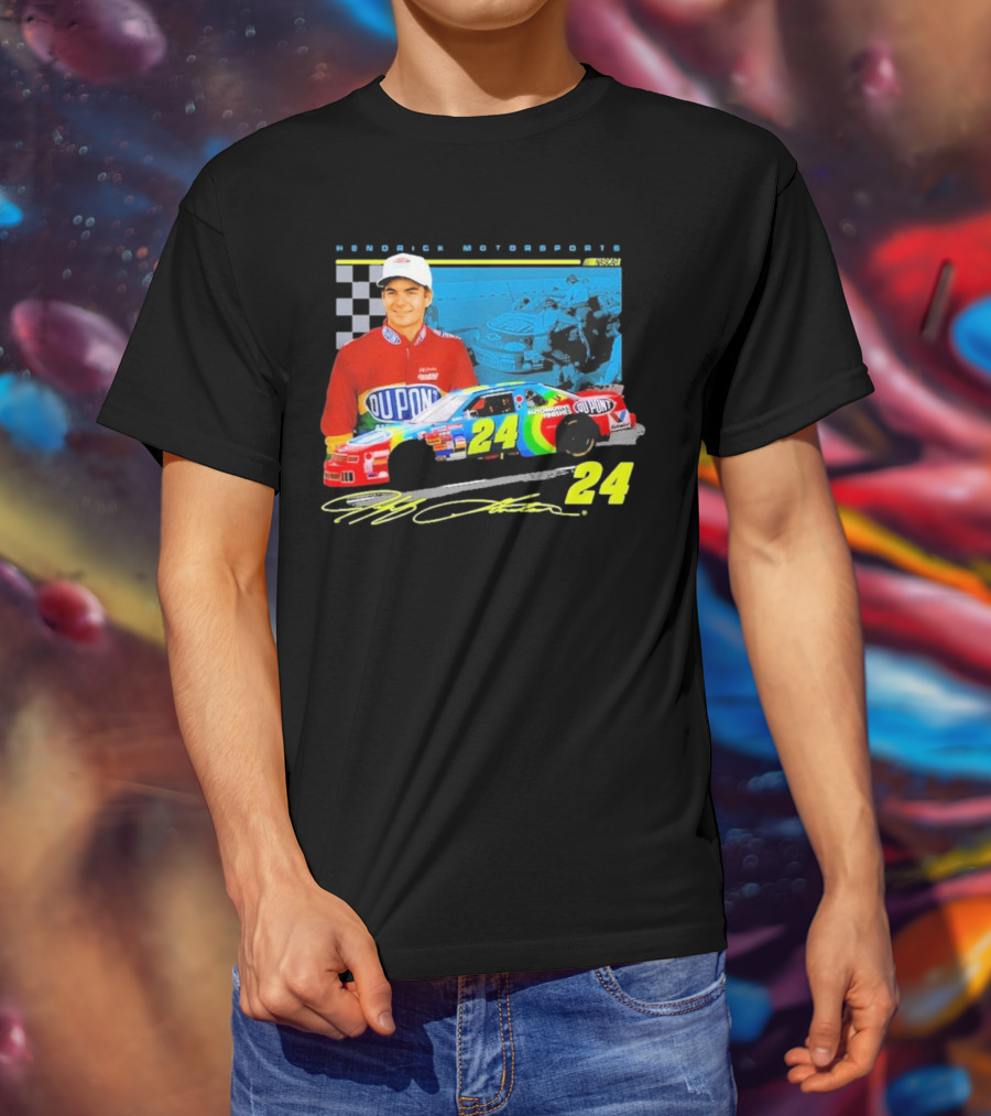Jeff Gordon DuPont NASCAR 24 Hendrick Motorsports Legends Car Racing Team Collection T-Shirt