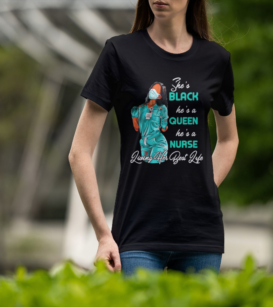 BLACK QUEEN NURSE Doing Her Thing T-Shirt
