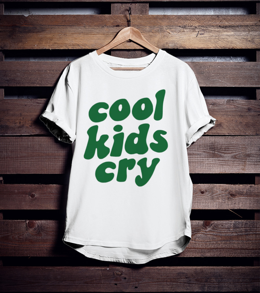 Cool Kids Cry Retro Green T-Shirt
