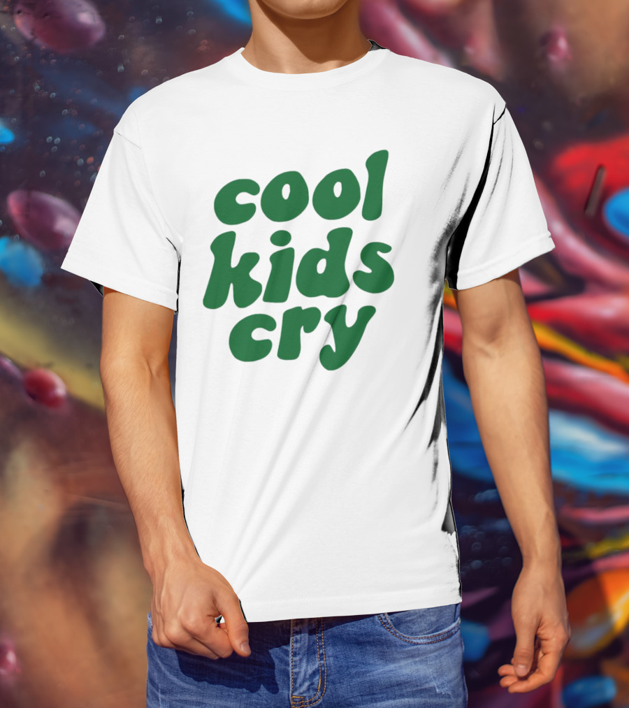 Cool Kids Cry Retro Green T-Shirt