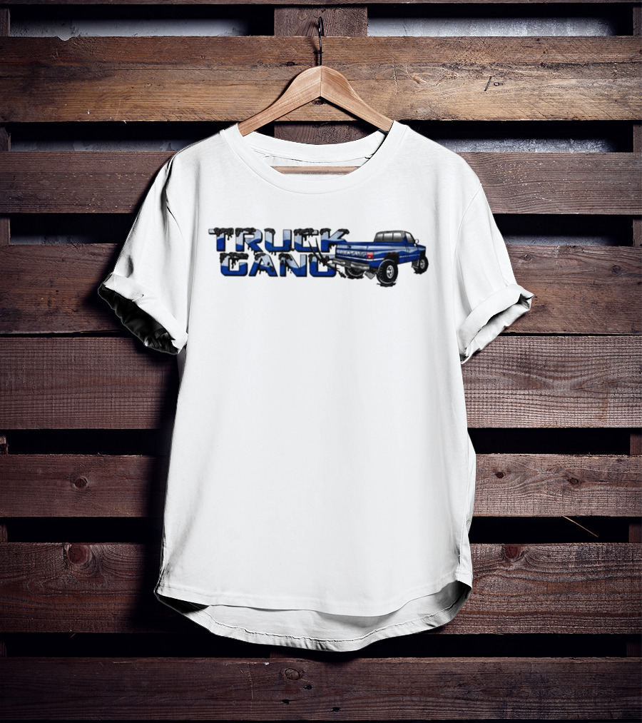 Ginger Billy Truck Gang Blue Truck T-Shirt