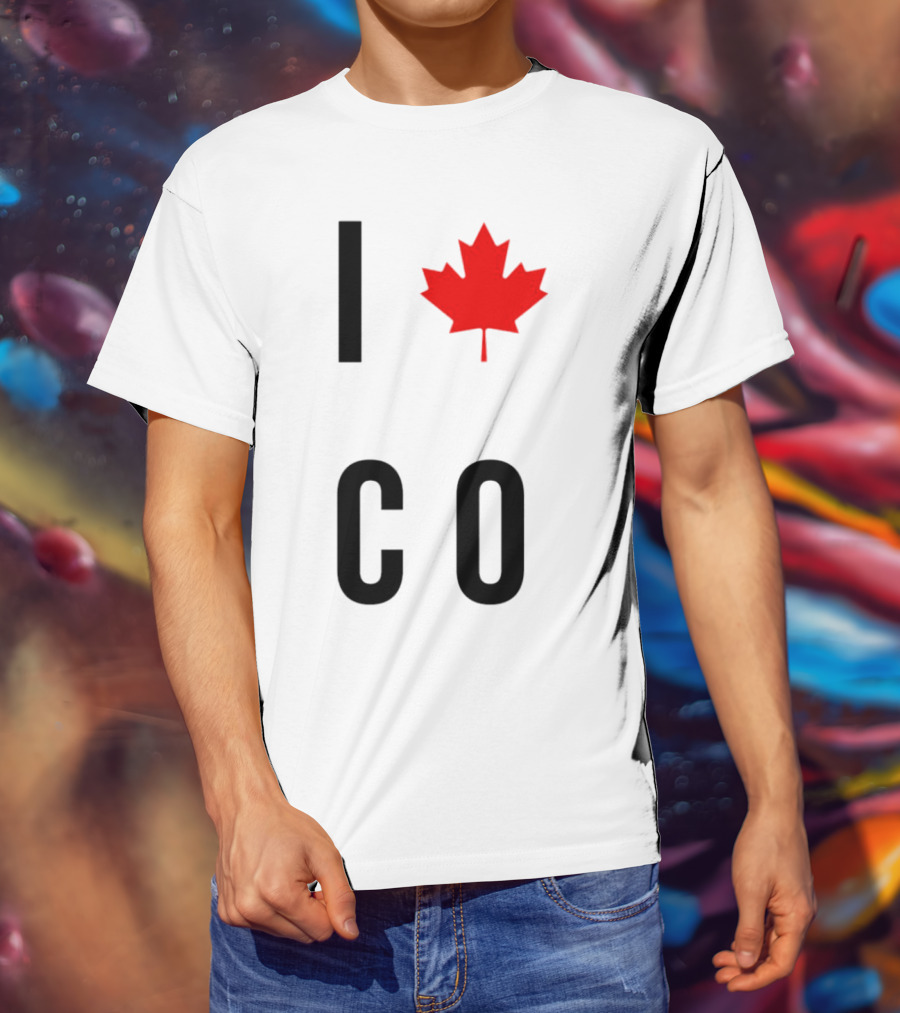 I Love Colorado Maple Leaf Co T-Shirt