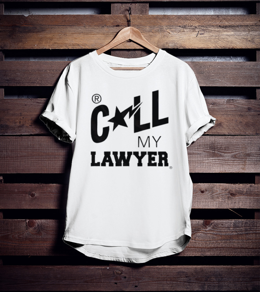 CALL MY LAWYER Star Lightning Bolt T-Shirt