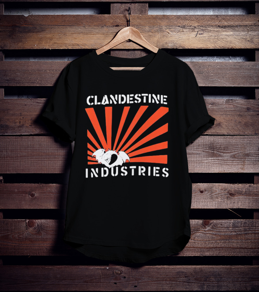Clandestine Industries Bat Wings Sunburst T-Shirt
