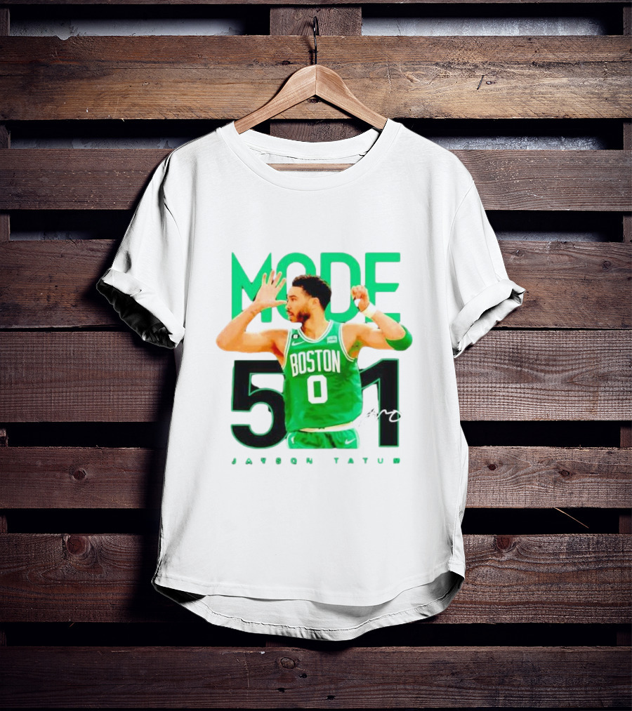 Jayson Tatum Boston Mode 51 Signature Points Game T-Shirt