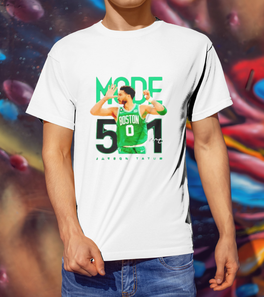 Jayson Tatum Boston Mode 51 Signature Points Game T-Shirt