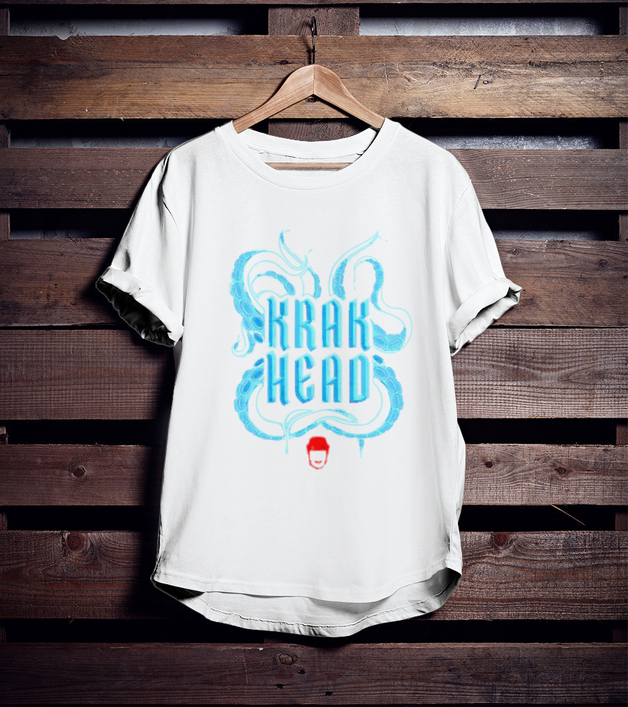 Krak Head Kraken Tentacles And Face T-Shirt
