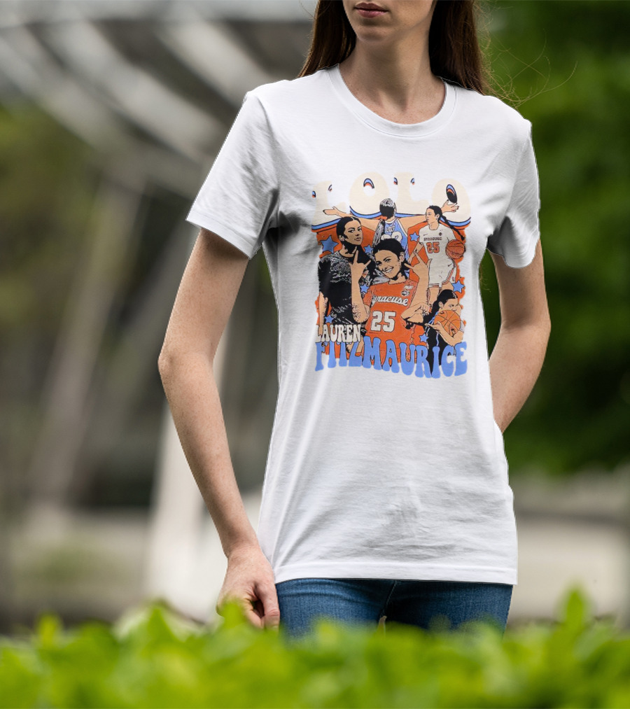 LOLO Lauren Fitzmaurice Syracuse 25 Basketball Vintage T-Shirt