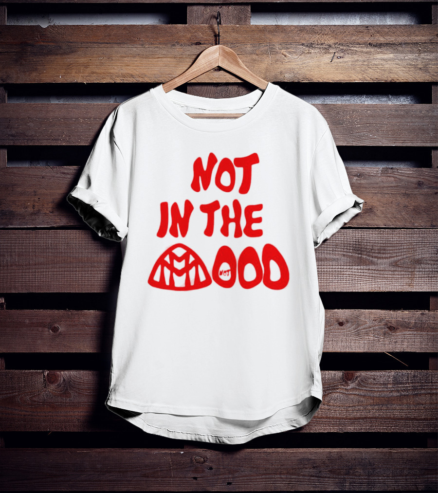 NOT IN THE MOOD Spider-Man Venom Not Mood Balloon Faces T-Shirt