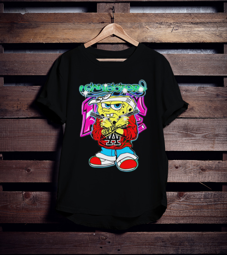 Gangster SpongeBob LA Crossed Arms T-Shirt
