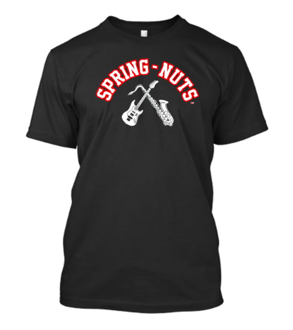 SPRING-NUTS Music Instruments Guitar Saxophone T-Shirt