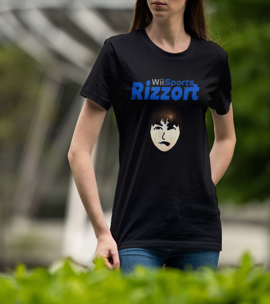 Wii Sports Rizzort Meme Gaming Parody With Character Face T-Shirt